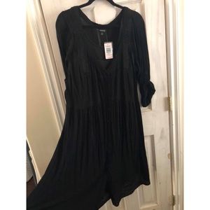 Plus sized torrid flowy black dress